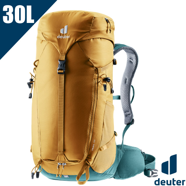 【德國 Deuter】TRAIL 30L 輕量拔熱透氣健行登山背包(3D立體背負系統)/3440723 杏仁咖✿30E010